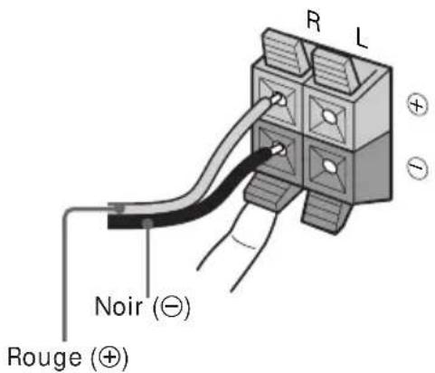 SONY MHCR500 - Raccordez les enceintes. - 1