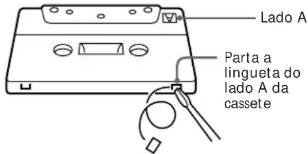SONY MHCR500 - Para fazer uma gravacao definitiva - 2