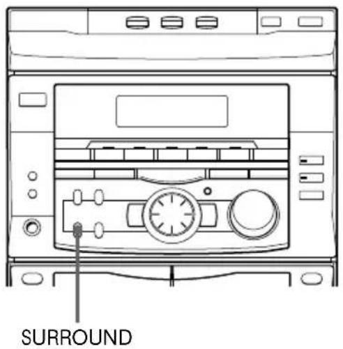 SONY MHCR500 - Activation de l'effet surround - 1