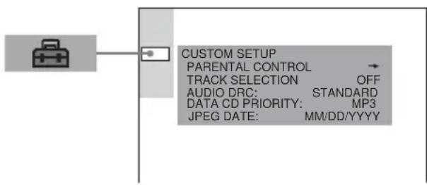 SONY MHCWZ80D - - CONTROL PARENTAL - 1