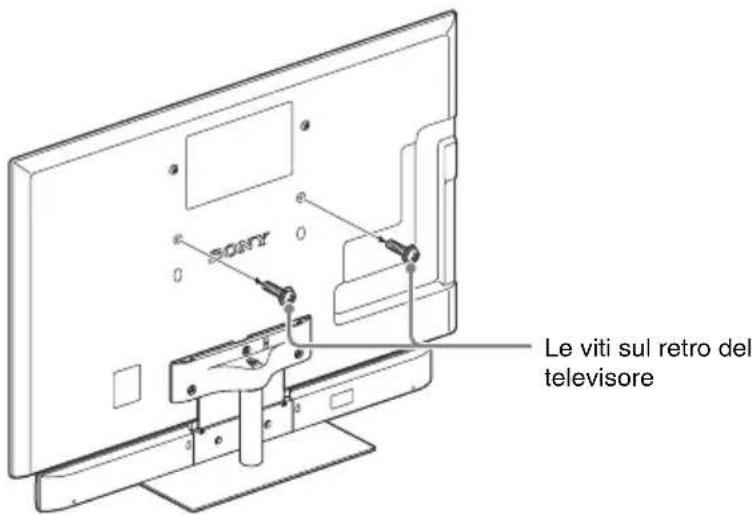 SONY WSCT550B46 - Rimuovere le viti dal retro del televisore. (2 viti) - 1