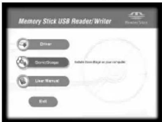 SONY MSACUS30 - Do as follows to install "SonicStage". - 1