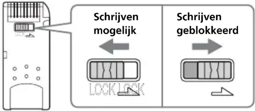 SONY MSACUS30 - Gegevens beveiliggen gegen wissen of overschijven - 1
