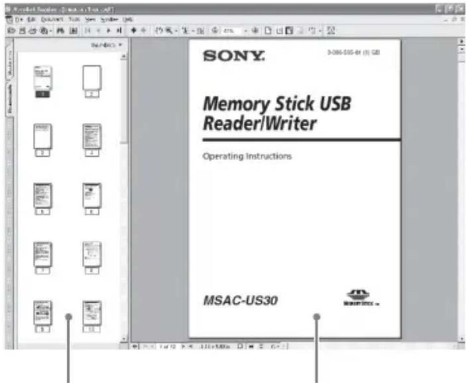 SONY MSACUS30 - Vista de la pantalla - 1