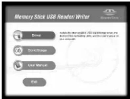 SONY MSACUS30 - Inserte el CD-ROM (MSAC-US30) suministrado en la unidad de discos CD-ROM de su PC. - 1