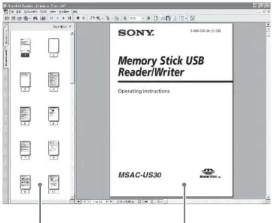 SONY MSACUS30 - Skärmvisning - 1