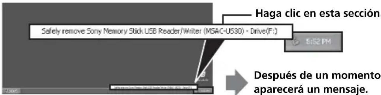 SONY MSACUS30 - Desconexión de la unidad de su PC - 2