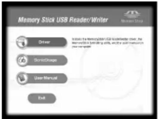SONY MSACUS30 - Insira o CD-ROM (MSAC-US30) fornecido no drive de CD-ROM do seucomputador. - 1
