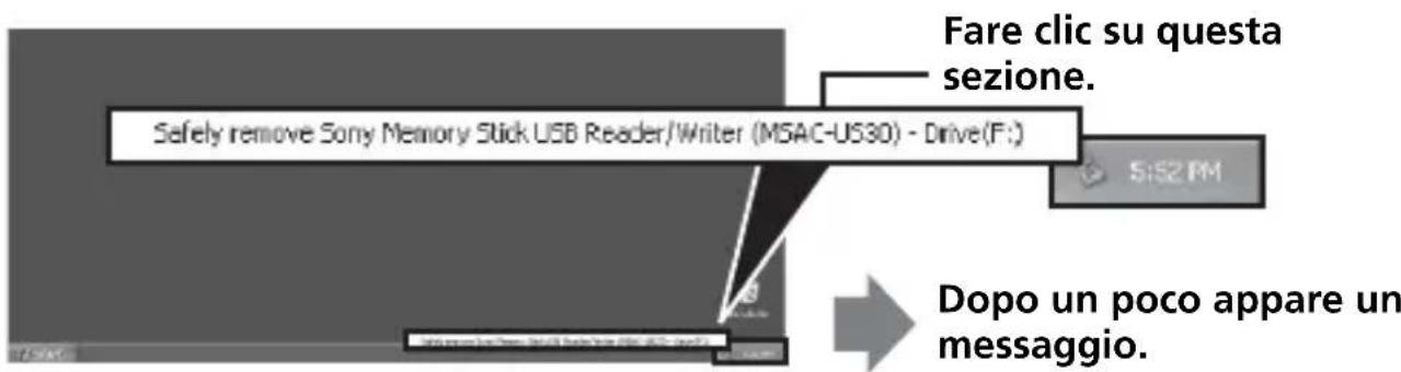 SONY MSACUS30 - Scollegamento dell'unità dal computer - 2