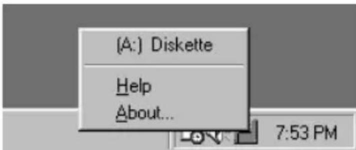 (A:) Diskette Help About...