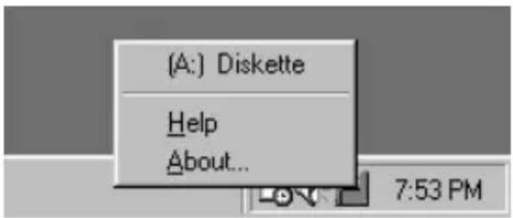 (A:) Diskette Help About...