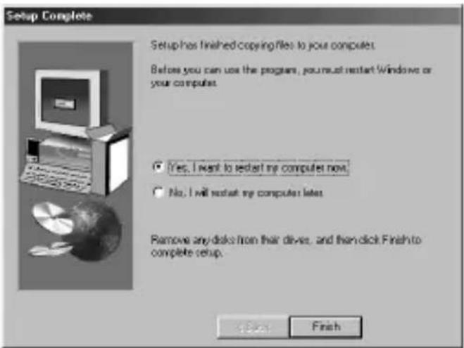 SONY MSACFD1A - Un message vous demandant de redémarrer l'ordinateur apparaît lorsque l'installation est terminée. Suivez les instructions et redémarrez l'ordinateur. - 1