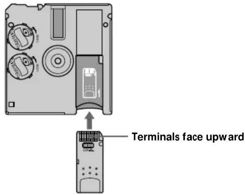 SONY MSACFD1B - Inserting "Memory Stick" - 1