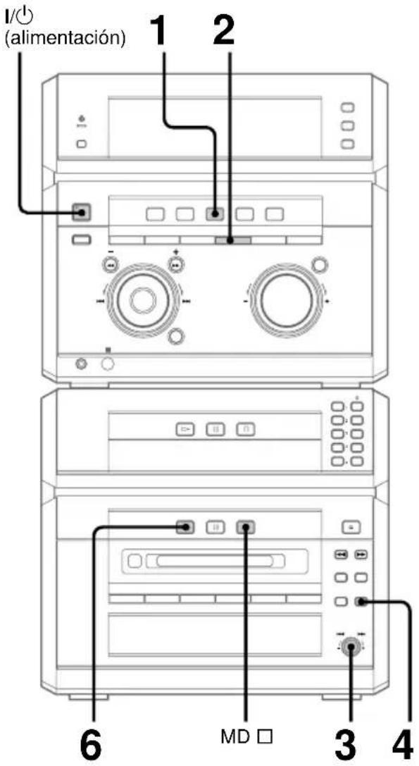 SONY DHCNX5MD - Programación de temas de MD — Reproducción programada - 1