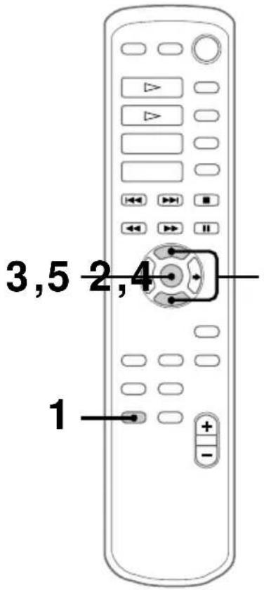 SONY DHCNX5MD - Paso 2: Puesta en hora del reloj - 1