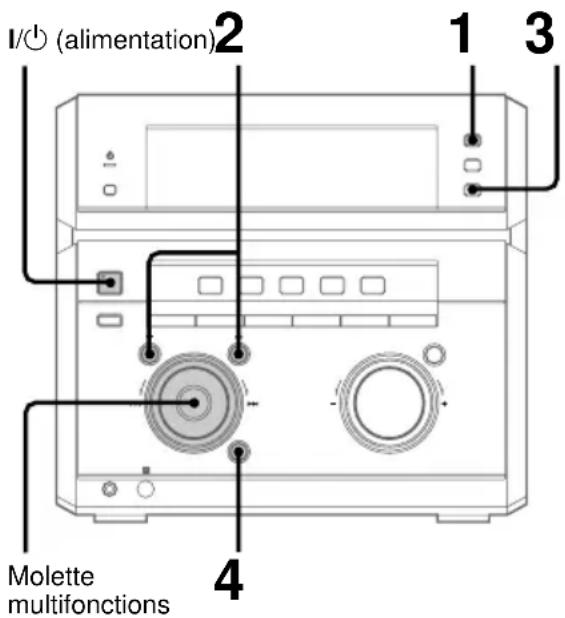 SONY DHCNX5MD - Étape 3 : Préréglage des stations de radio - 1