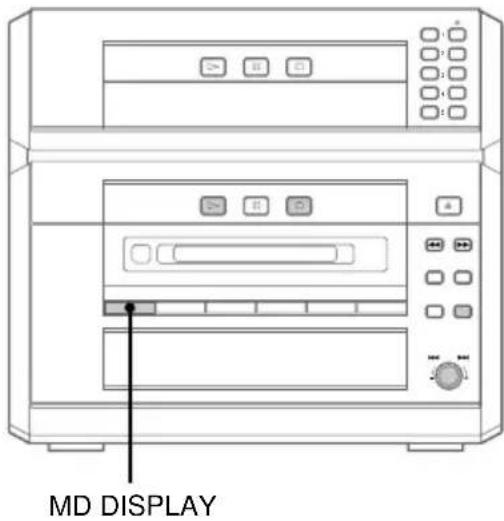 SONY DHCNX5MD - Utilisation de l'affichage MD - 1