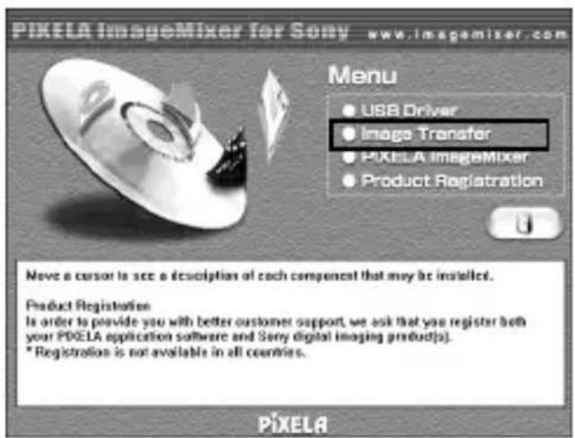 SONY MSACUS2 - L'affichage de la page de titre du cd-rom sur votre écran se fait de la manière suivante. - 1