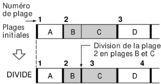 SONY DHCMD77 - — Fonction de division (DIVIDE) - 1