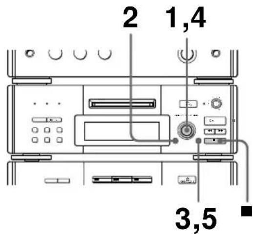 SONY DHCMD77 - — Fonction de déplacement (MOVE) - 2