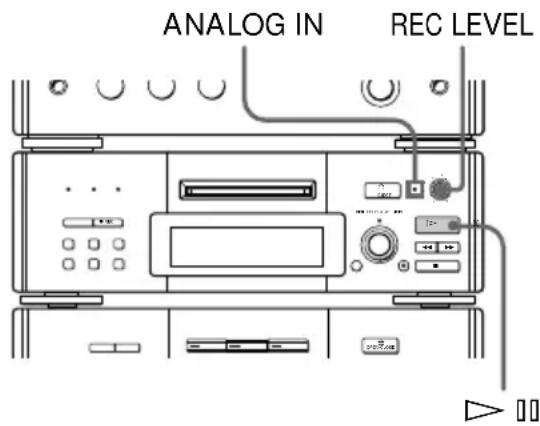 SONY DHCMD77 - Réglage du niveau d'enregistrement - 1