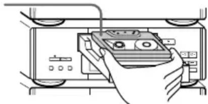 SONY DHCMD77 - Appuyez sur ≅ OPEN/CLOSE de la platine-cassette et insérez une cassette enregistrée. - 1