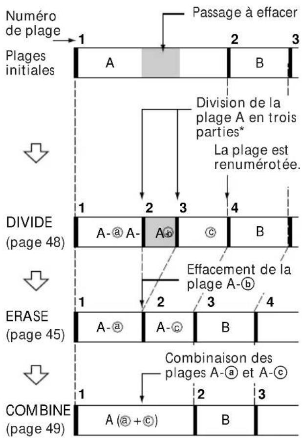 SONY DHCMD77 - Effacement d'un passage d'une plage - 1