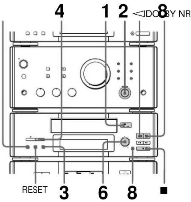 SONY DHCMD77 - Enregistrement manuel sur une cassette - 1