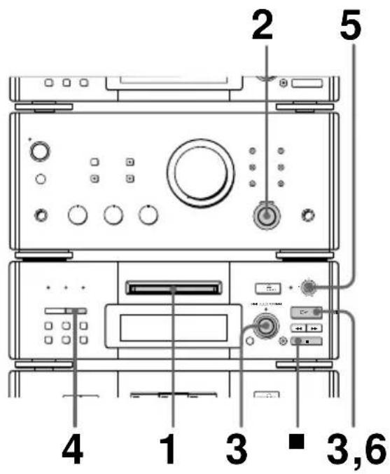 SONY DHCMD77 - Enregistrement manuel sur un MD - 1