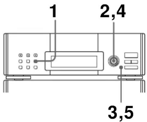 SONY DHCMD77 - Étape 2 : Réglage de l'heure - 1