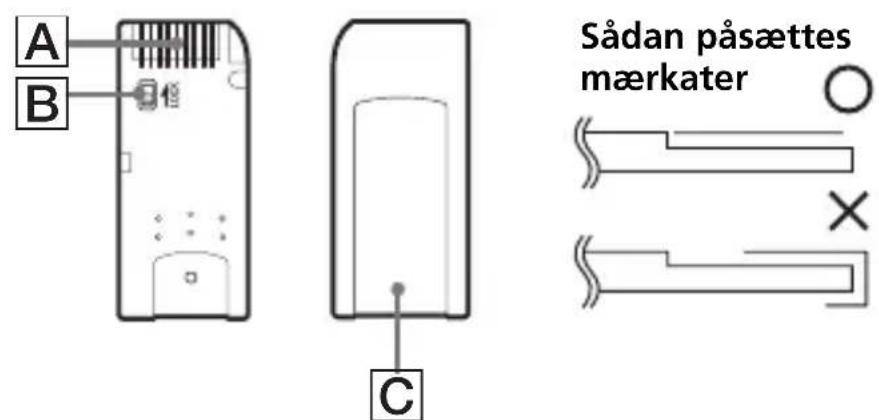 SONY MSACUS40 - Forsigtighedsregler for anvendelse of "Memory Stick" - 1
