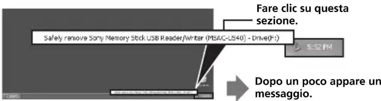 SONY MSACUS40 - Scollegamento dell'unità dal computer - 2