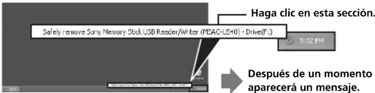 SONY MSACUS40 - Desconexión de la unidad de su PC - 2