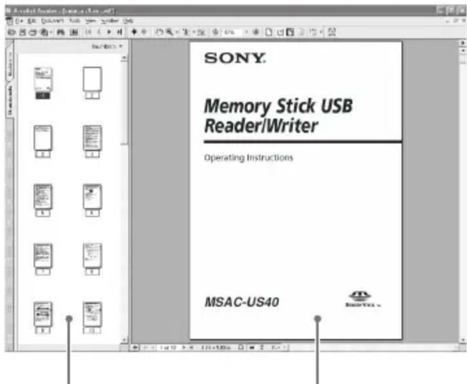 SONY MSACUS40 - Vista schermo - 1