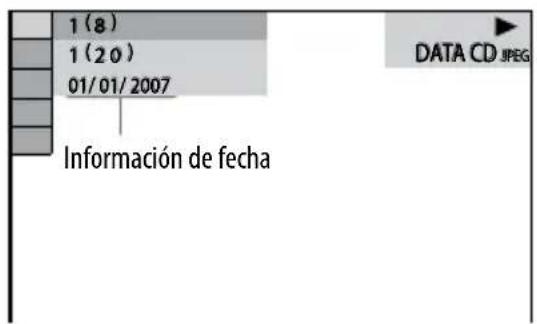 SONY DHCAZ33D - Comprobación de la información de Fecha de ARCHIVOS deImagen JPEG - 1