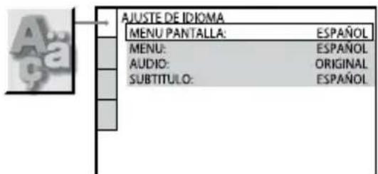 SONY DHCAZ33D - Ajuste del idioma — “AJUSTE DE IDIOMA” - 1