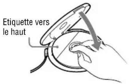 SONY Walkman DNE720LS - Placez le CD sur le plateau et fermez le couvercle. - 1