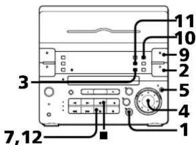 SONY CHCP33D - Recording a CD: Specifying Track Order (programme edit) - 1