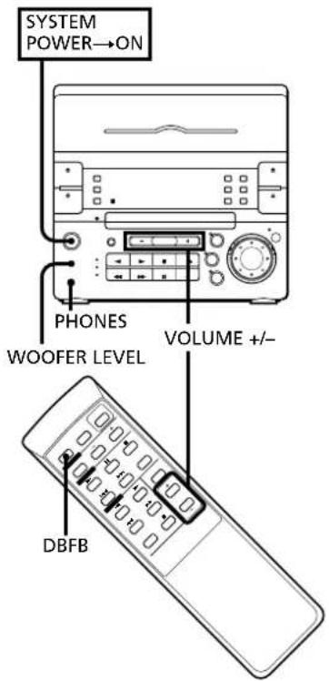 SONY CHCP33D - Adjusting the Sound - 1