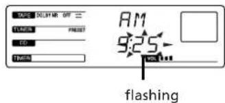 SONY CHCP33D - Setting the Clock - 5