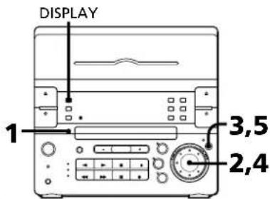 SONY CHCP33D - Setting the Clock - 1