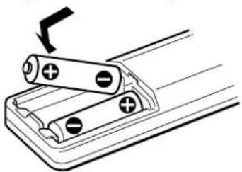 SONY CHCP33D - Mise en place des piles - 2