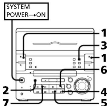 SONY CHCP33D - Copie manuelle de cassette - 1