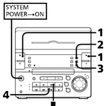 SONY CHCP33D - Dubbing Another Tape Automatically - 1