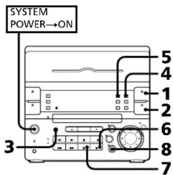 SONY CHCP33D - Enregistrement manuel d'un CD - 1