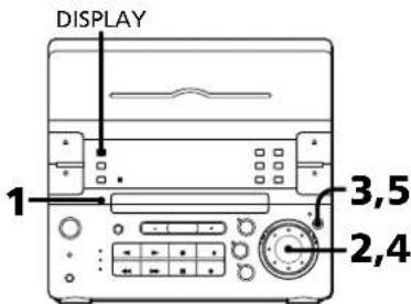 SONY CHCP33D - Réglage de l'horloge - 1