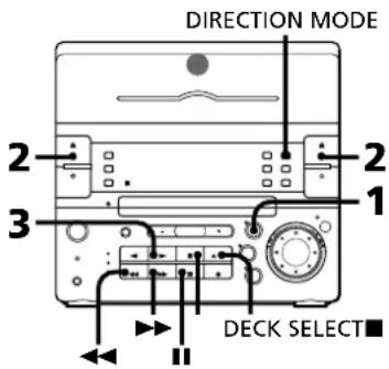 SONY CHCP33D - Lecture d'une cassette - 1