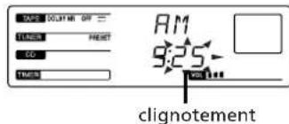 SONY CHCP33D - Réglage de l'horloge - 5