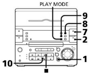 SONY CHCP33D - Grabación de un disco compacto: Sección de la duración de la cinta (edisión por tiempo) - 1
