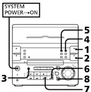 SONY CHCP33D - Grabación manual de un disco compaco - 1